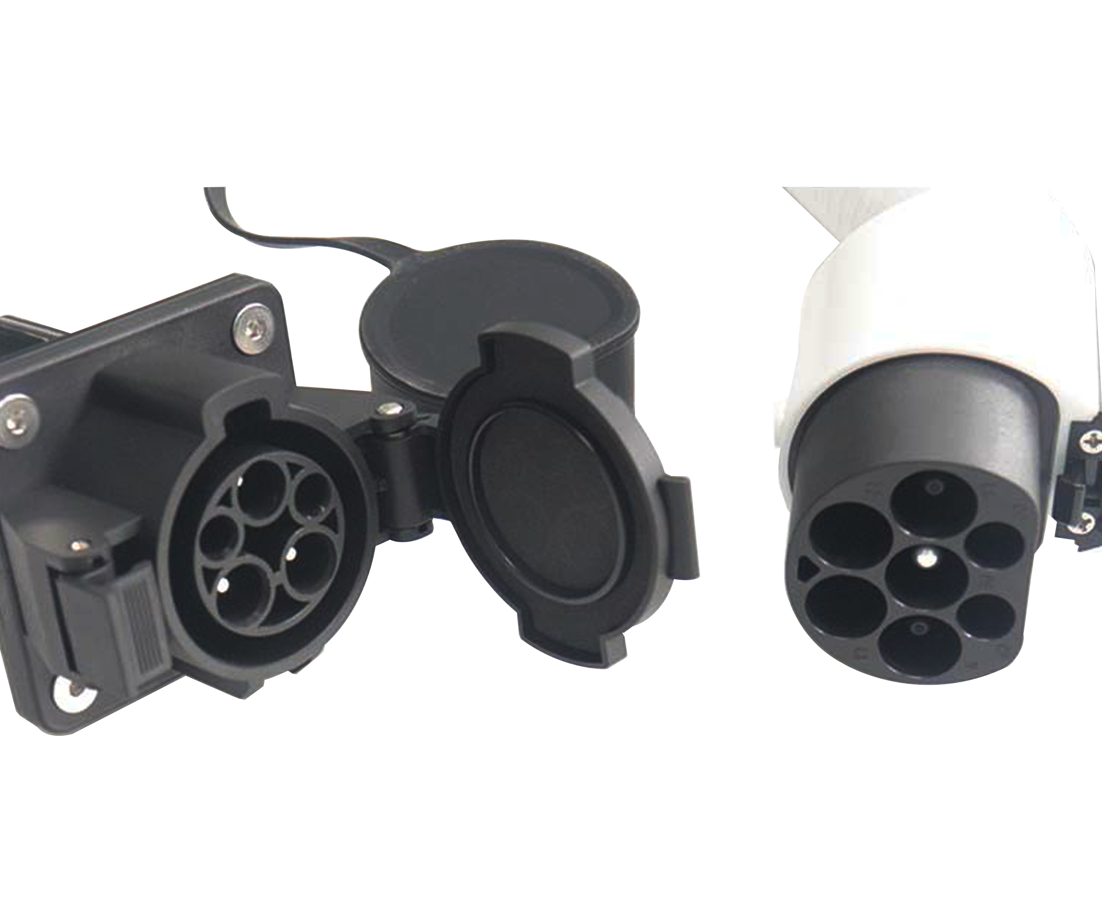 Gbt AC Adapter 32A 7kw Type1-GB T EV Cable Plug to Saej1772 Socket Charging Adapter for Car Chargers