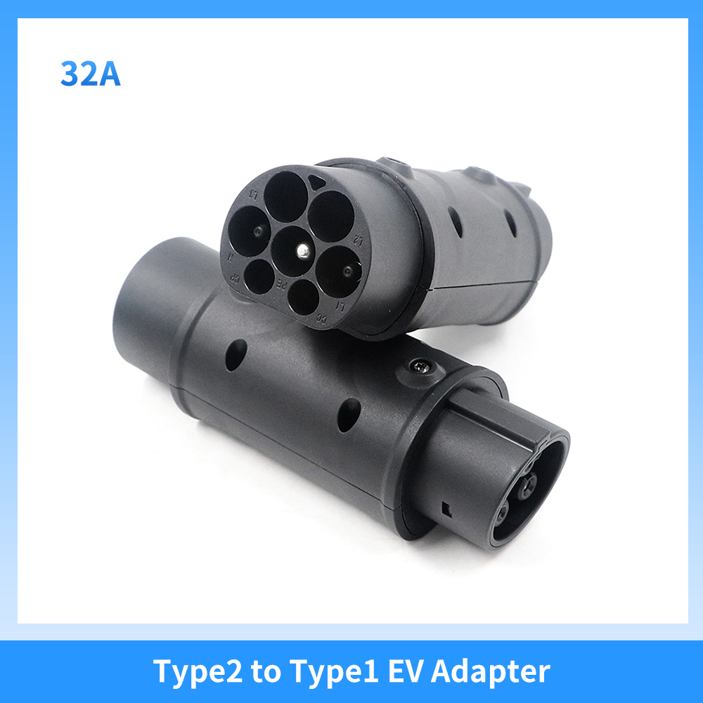 32A Type 2 To Type 1 EV Adapter 