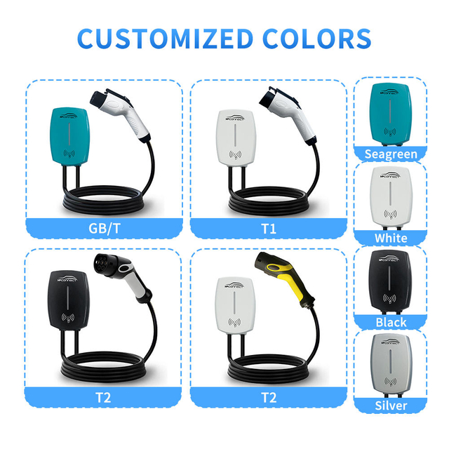 Customized IEC Smart AC Charger Station EV Wallbox Charger