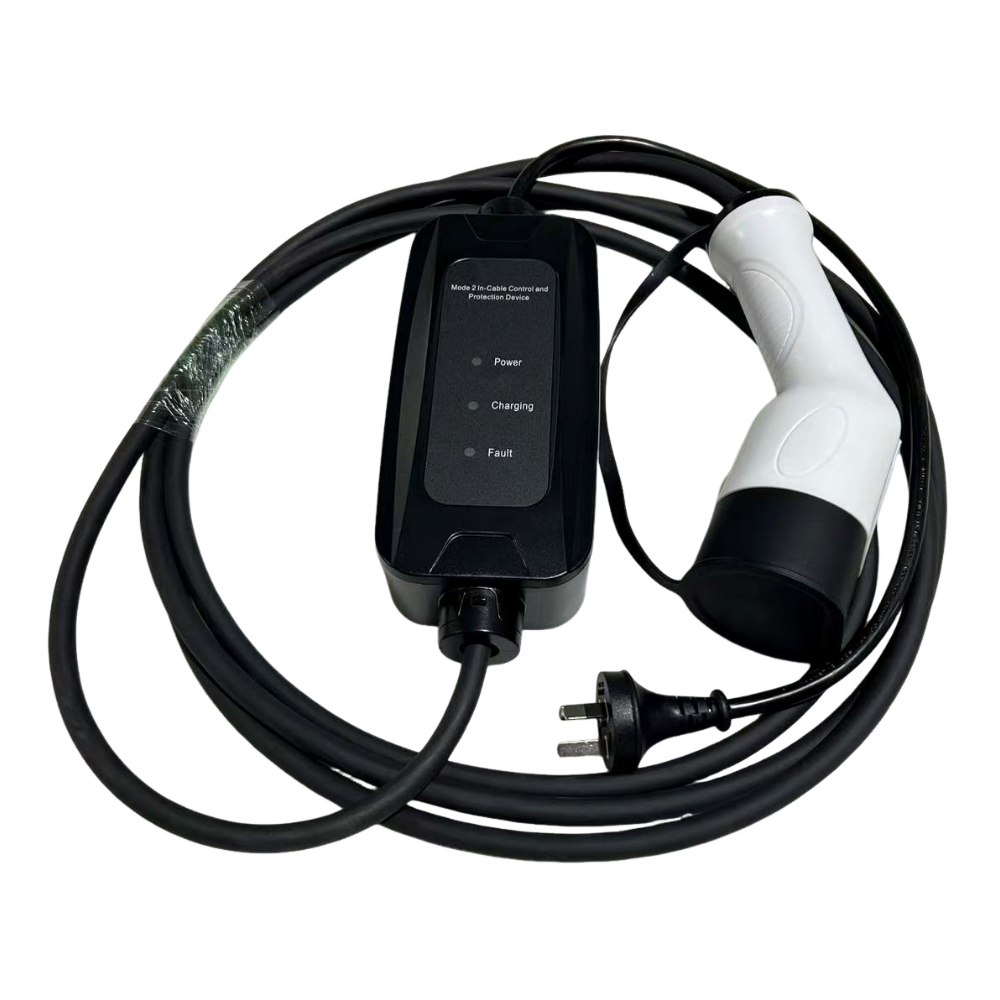 Type 2 Mode 2 with Fixed Indicator 10A EU Standard Portable EV Charger with Au Plug Rcm Certified