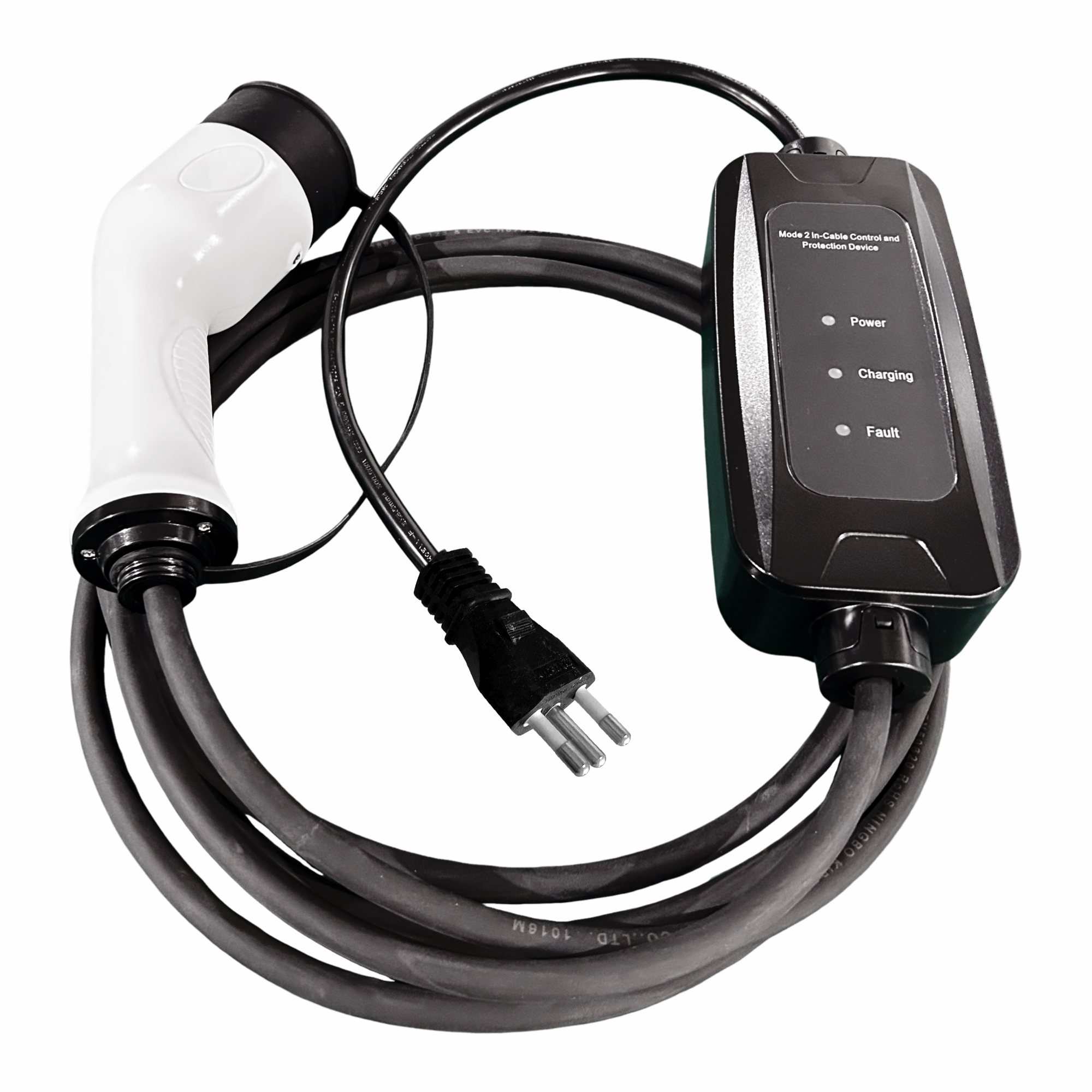 16A 3.5kw Brazil NBR 14136 Plug Portable EV Charger with Fixed Indicator Light for Home Electric Car Charging