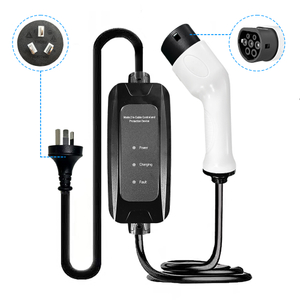 Type 2 Mode 2 with Fixed Indicator 10A EU Standard Portable EV Charger with Au Plug Rcm Certified