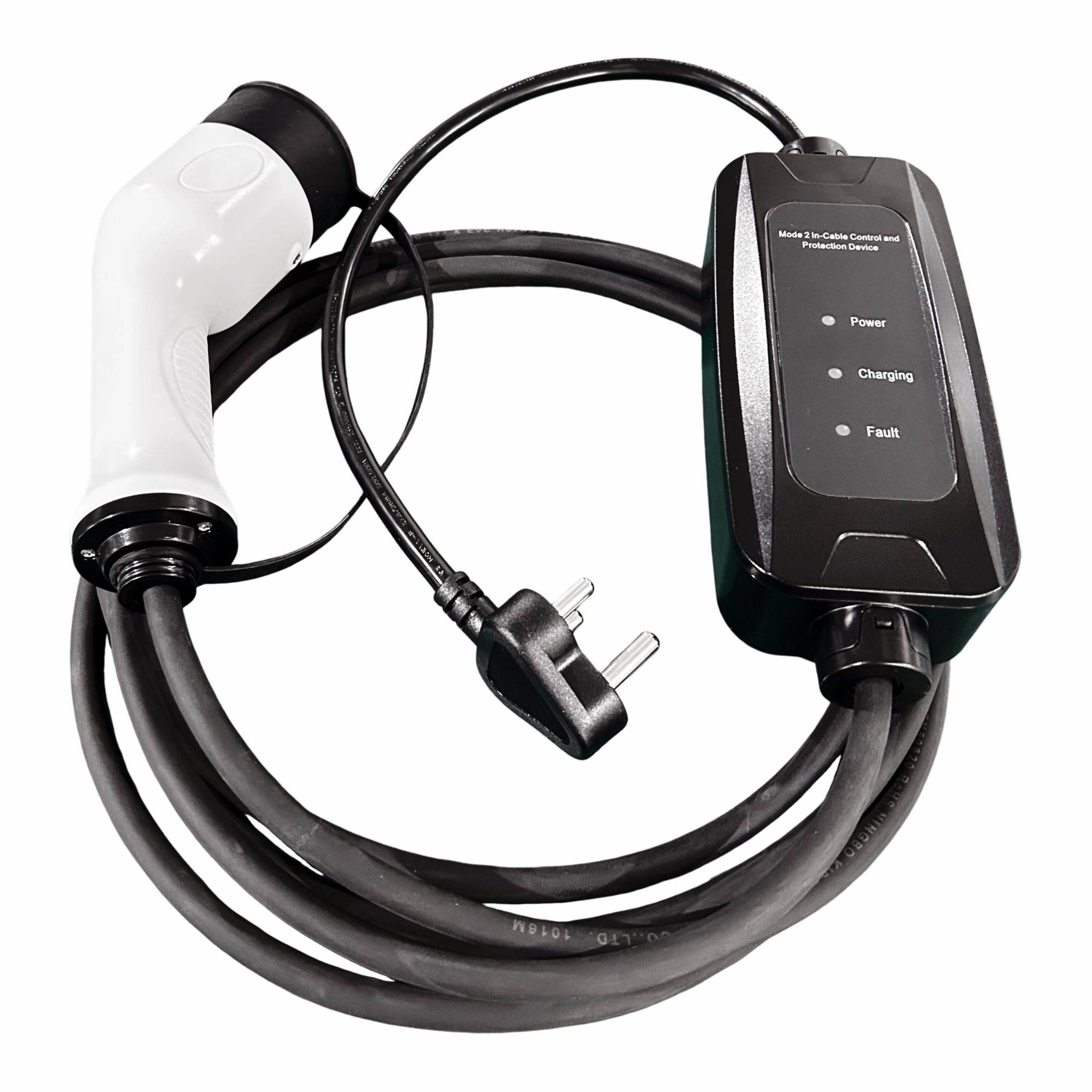16A 3.5kw Type 2 Mode 2 Fixed Indicator EU Standard Portable EV Charger with India Plug